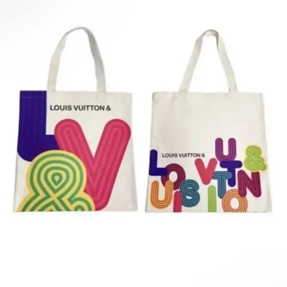Louis Vuitton Novelty Canvas Eco Tote bag Shenzhen exhibition 2022 Limited NEW